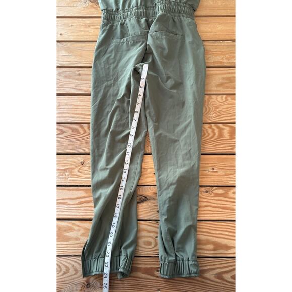 Albion Women’s Cap sleeve Jet Setter jumpsuit size XXS Green P1 - Picture 5 of 7